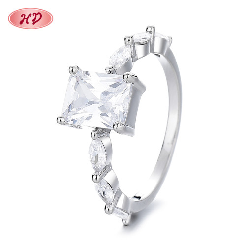 Opulent High End  Cubic Zirconia 925 Sterling Silver Casual Rings For Ladies Jewelry Perfect For Formal Events Elegant Ring