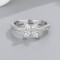 Chic High End  Cubic Zirconia S925 Engagement Rings For Women Perfect For Formal Fashion Jewelry Classy Ring