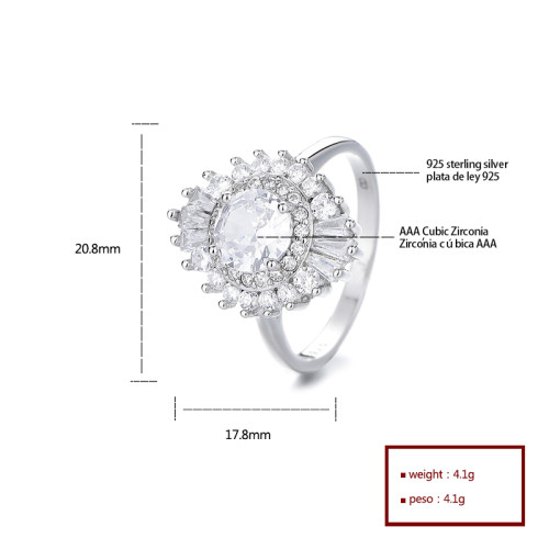 Luxury  Cubic Zirconia S925  Silver Rings For Men Perfect For High End Fashion And Special Events Classy Ring