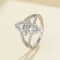 Beautiful High End  Cubic Zirconia S925 Silver Ring Ideal For Upscale Jewelry Collections Glamorous Ring