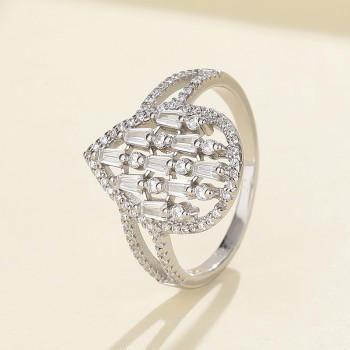 Opulent High End S925 Silver Rings For Men With  Cubic Zirconia Ideal For Elegant Gatherings Sophisticated Ring