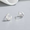Pendientes elegantes de plata de ley 925 para mujer SST UD con circonita cúbica para pendientes vintage de plata de ley delicados al por mayor para mujer