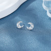 Pendientes elegantes de plata de ley 925 para mujer SST UD con circonita cúbica para pendientes vintage de plata de ley delicados al por mayor para mujer
