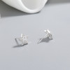 Pendientes elegantes de Plata de Ley 925 con circonita cúbica para mujer, SST UD, joyería fina al por mayor, pendientes de plata
