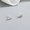 Chic 925 Sterling Silver Cubic Zirconia Women'S Stud Earrings For Wholesale Fine Jewelry Silver Earrings