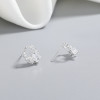 Hermosos pendientes de plata de ley 925 con circonita cúbica para mujer SST UD, pendientes de plata al por mayor de alta calidad