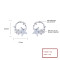 Beautiful 925 Sterling Silver Cubic Zirconia Women'S Stud Earrings For High Quality Wholesale Silver Earrings