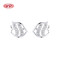 Timeless 925 Sterling Silver Women'S Stud Earrings With Cubic Zirconia For Wholesale Fashion Jewelry Ladies 925 Silver Earrings