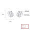 Timeless 925 Sterling Silver Women'S Stud Earrings With Cubic Zirconia For Wholesale Fashion Jewelry Ladies 925 Silver Earrings