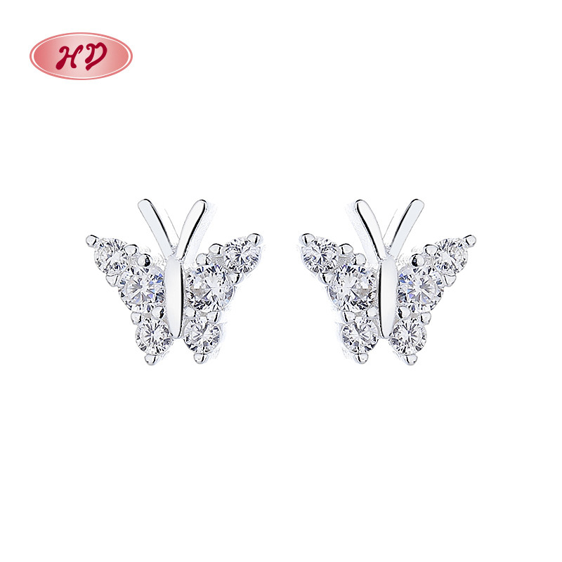 Radiant 925 Sterling Silver Cubic Zirconia Stud Earrings