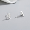 Pendientes de plata de ley 925 con circonita cúbica para joyería fina de mujer al por mayor