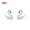 925 Sterling Silver Women's Stud Earrings Featuring Swan Animals Cubic Zirconia For High Quality Wholesale Earrings