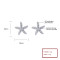925 Sterling Silver Women's Stud Earrings Featuring Starfish Cubic Zirconia For Wholesale Jewelry
