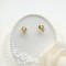 Huggies Earrings 18k Gold-plated Religious Cross Devout Believers High-quality Jewelry