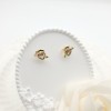 Pendientes Huggies chapados en oro de 18 quilates Flecha de Cupido del Amor Religiosos Devotos Creyentes Joyería de Alta Calidad