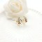 Leaf Stud Earrings 18K Gold Plated Inlay Cubic Zircon Women's Jewelry Factory Direct Sales