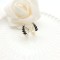 Leaf Stud Earrings 18K Gold Plated Inlay Cubic Zircon Women's Jewelry Factory Direct Sales
