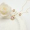 Square Stud Earring Jewelry Sets Geometry Design 18K Gold-Plated Aaa Zircon Women's Jewelry Factory Direct Sales