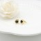Monozircon Stud Earring Classic Circle Design AAA Zircon 18K Gold-Plated Women's Jewelry Factory Direct Sales