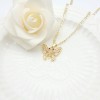 Butterfly Pendant Necklaces Wholesale Insect Animal Design AAA Zircon 18K Gold-Plated Women's Jewelry Factory Direct Sales