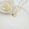 Flowers&Hearts Pendant Necklaces Wholesale Hollow Design AAA Zircon 18K Gold-Plated Women's Jewelry Factory Direct Sales