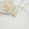 Flowers&Hearts Pendant Necklaces Wholesale Hollow Design AAA Zircon 18K Gold-Plated Women's Jewelry Factory Direct Sales