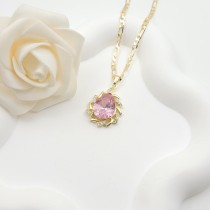 Classic Collection Pendant Necklaces Wholesale Water Droplet Design AAA Zircon 18K Gold-Plated Women's Jewelry Factory Direct Sales