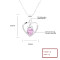 Hollow Heart Necklace 925 Silver  Single Layer With AAA Cubic Zirconia  Wholesale