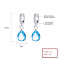 Water Drop Earrings Classic 925 Silver With Vibrant Zircon Wholesale