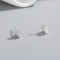 Wholesale 925 Sterling Silver Women's Stud Earrings  Geometry Cubic Zirconia