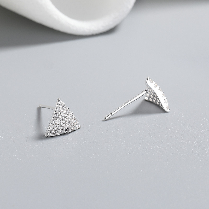 925 Sterling Silver Cubic Zirconia Stud Earrings