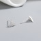 Wholesale 925 silver earrings triangular geometric design
