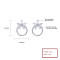 Wholesale  925 Sterling Silver Women's Stud Earrings Daisy Flower Cubic Zirconia