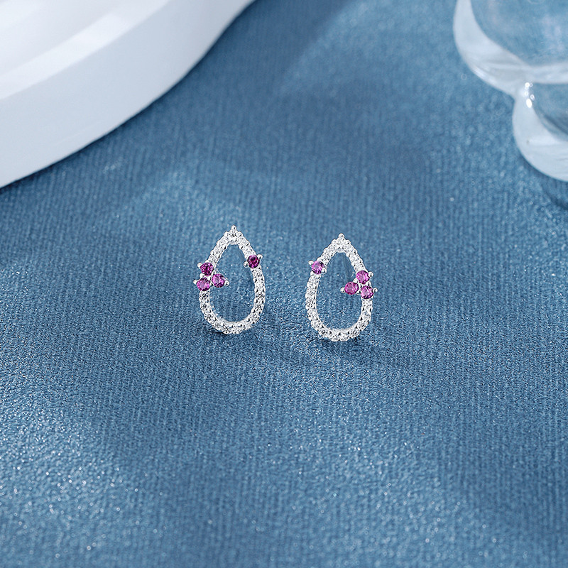 925 Sterling Silver Cubic Zirconia Stud Earrings