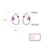 Wholesale 925 Silver Jewelry Hollow Oval Water Droplet Stud Earrings