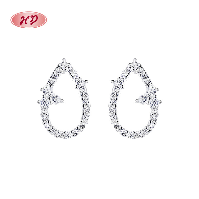 925 Sterling Silver Cubic Zirconia Stud Earrings