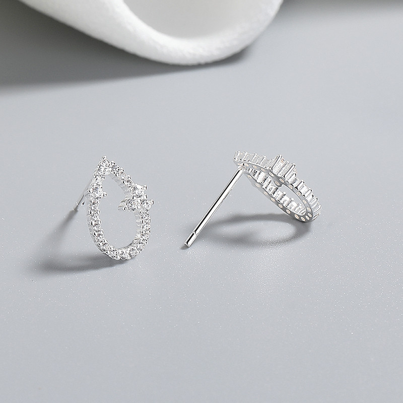 925 Sterling Silver Cubic Zirconia Stud Earrings