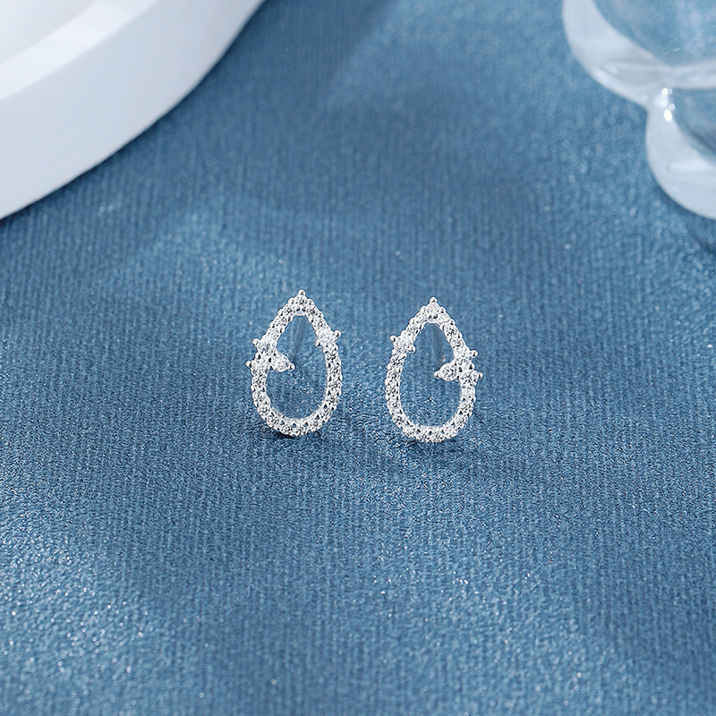 925 Sterling Silver Cubic Zirconia Stud Earrings