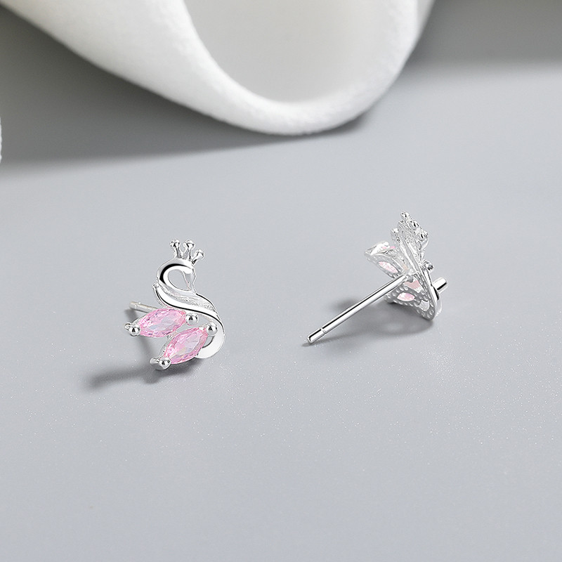 925 Sterling Silver Cubic Zirconia Stud Earrings