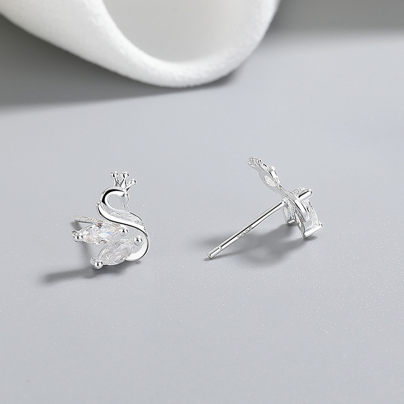 925 Sterling Silver Cubic Zirconia Stud Earrings