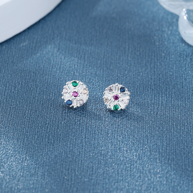 925 Sterling Silver Cubic Zirconia Stud Earrings