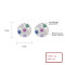 Wholesale 925 Sterling Silver Women's Stud Earrings Daisy Plant Design