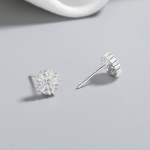 Wholesale 925 Sterling Silver Women's Stud Earrings Daisy Design