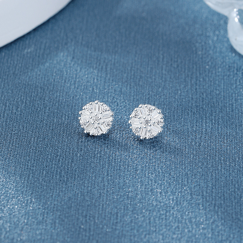 925 Sterling Silver Cubic Zirconia Stud Earrings