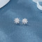 Wholesale 925 Sterling Silver Women's Stud Earrings White Sunflower Design Zirconia