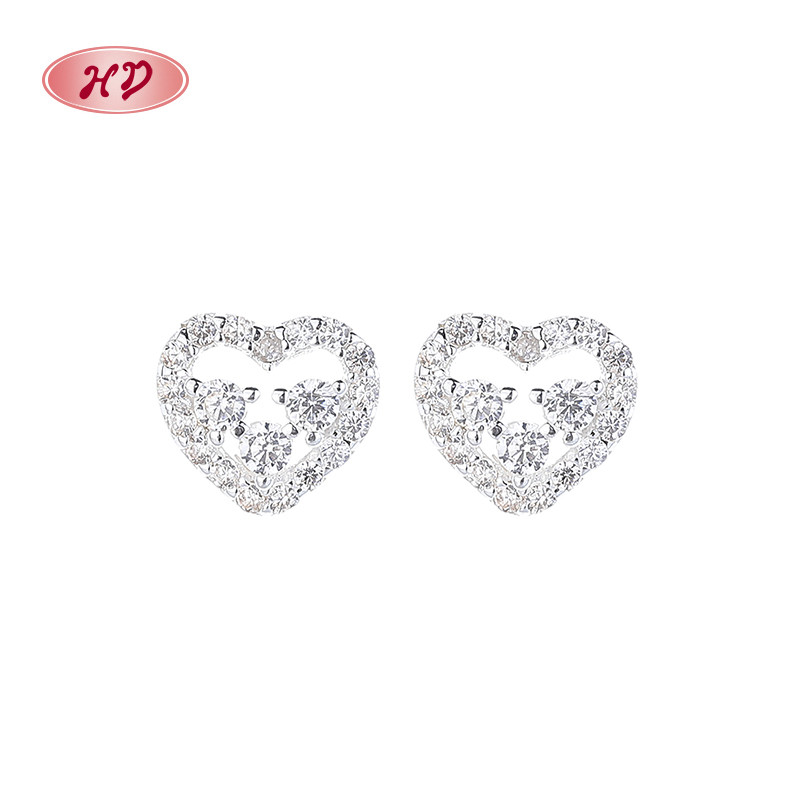 925 Sterling Silver Cubic Zirconia Stud Earrings