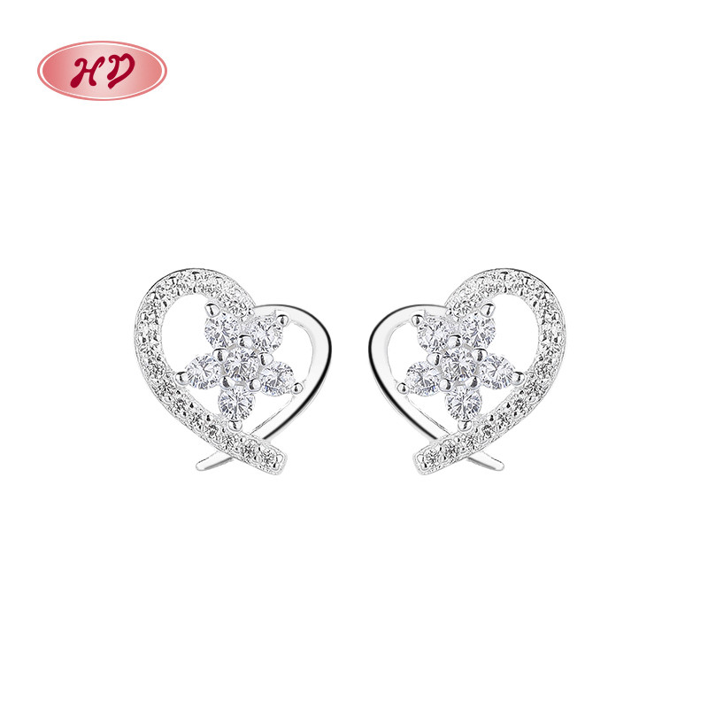 925 Sterling Silver Cubic Zirconia Stud Earrings