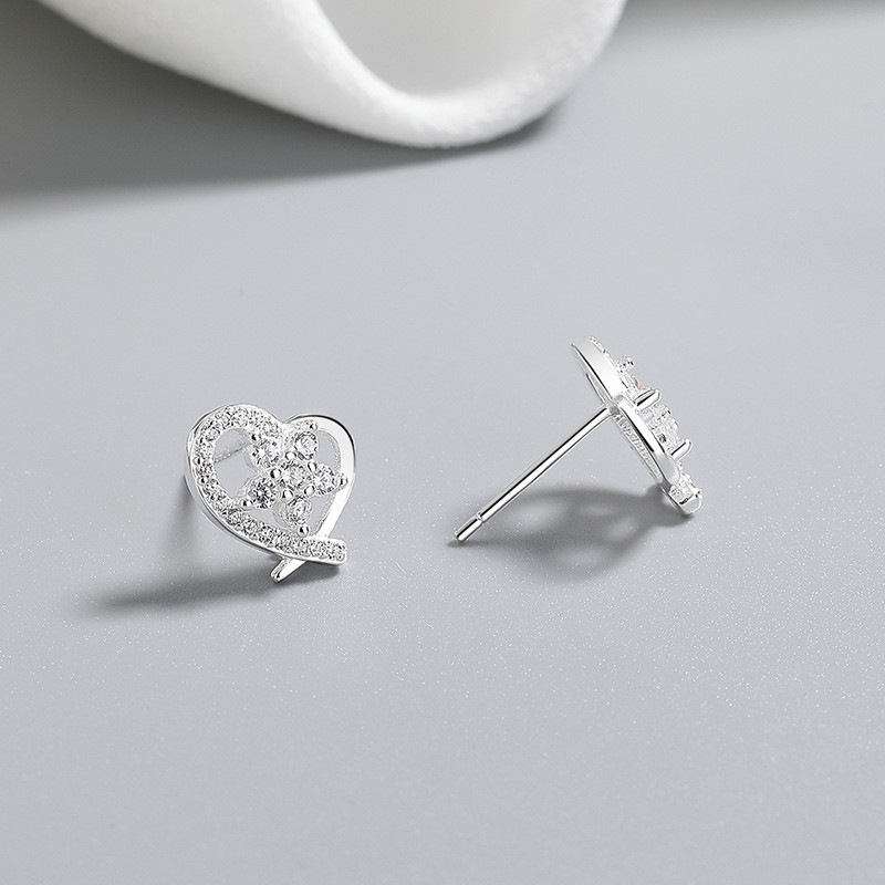 925 Sterling Silver Cubic Zirconia Stud Earrings