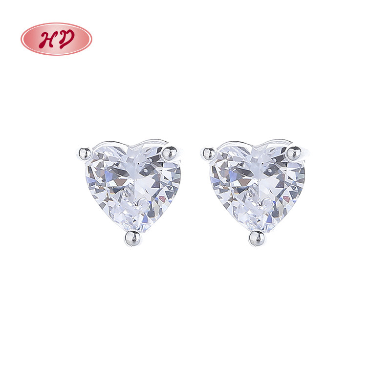 925 Sterling Silver Cubic Zirconia Stud Earrings