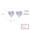 Wholesale 925 Sterling Silver Women's Stud Earrings Zircon Heart Design Zirconia